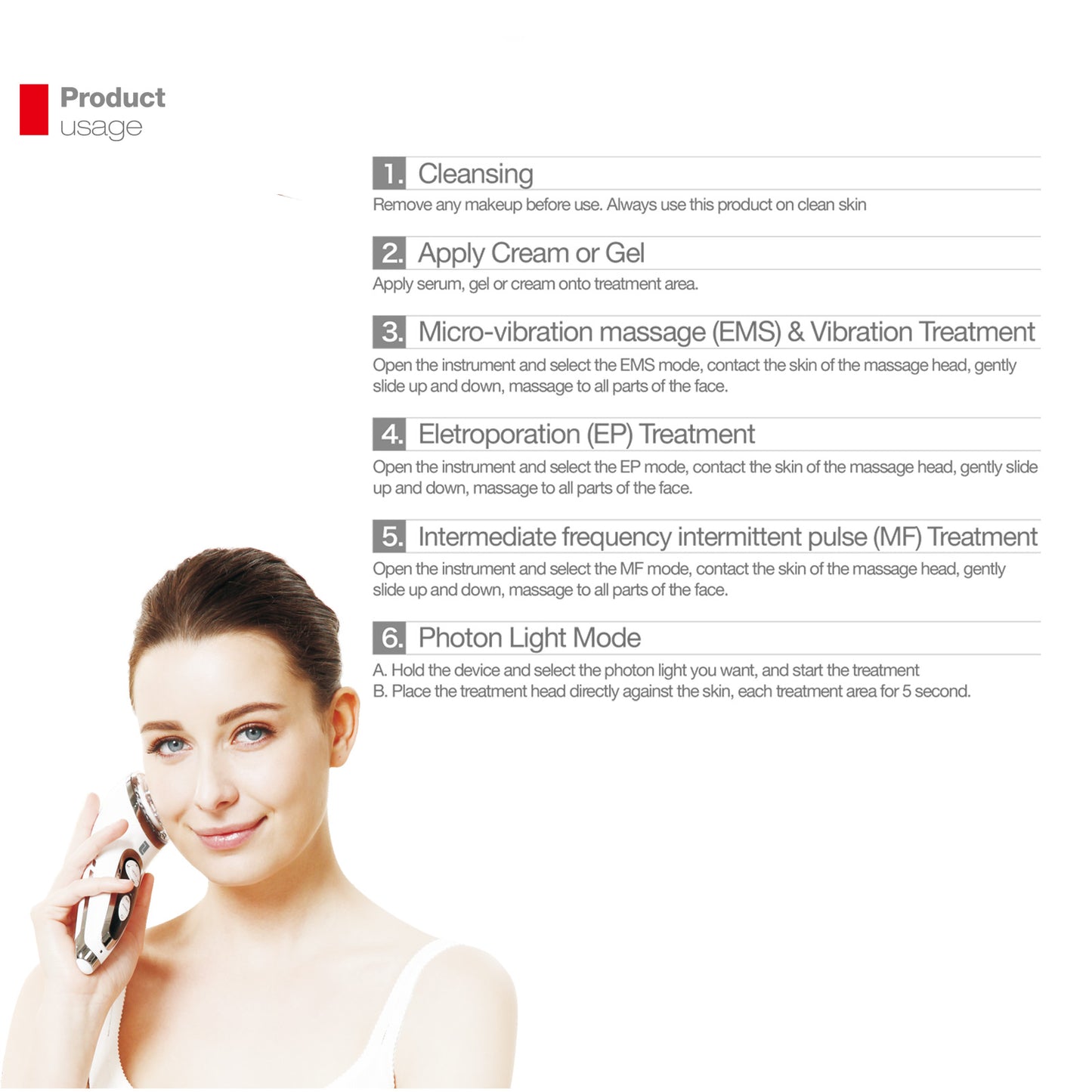 【Ultimate All-in-One Anti-Aging Beauty Device⭐】Lifetrons RP-100｜RF Radio Frequency｜EMS Microcurrent｜Electroporation Import｜Acne Red and Blue Light