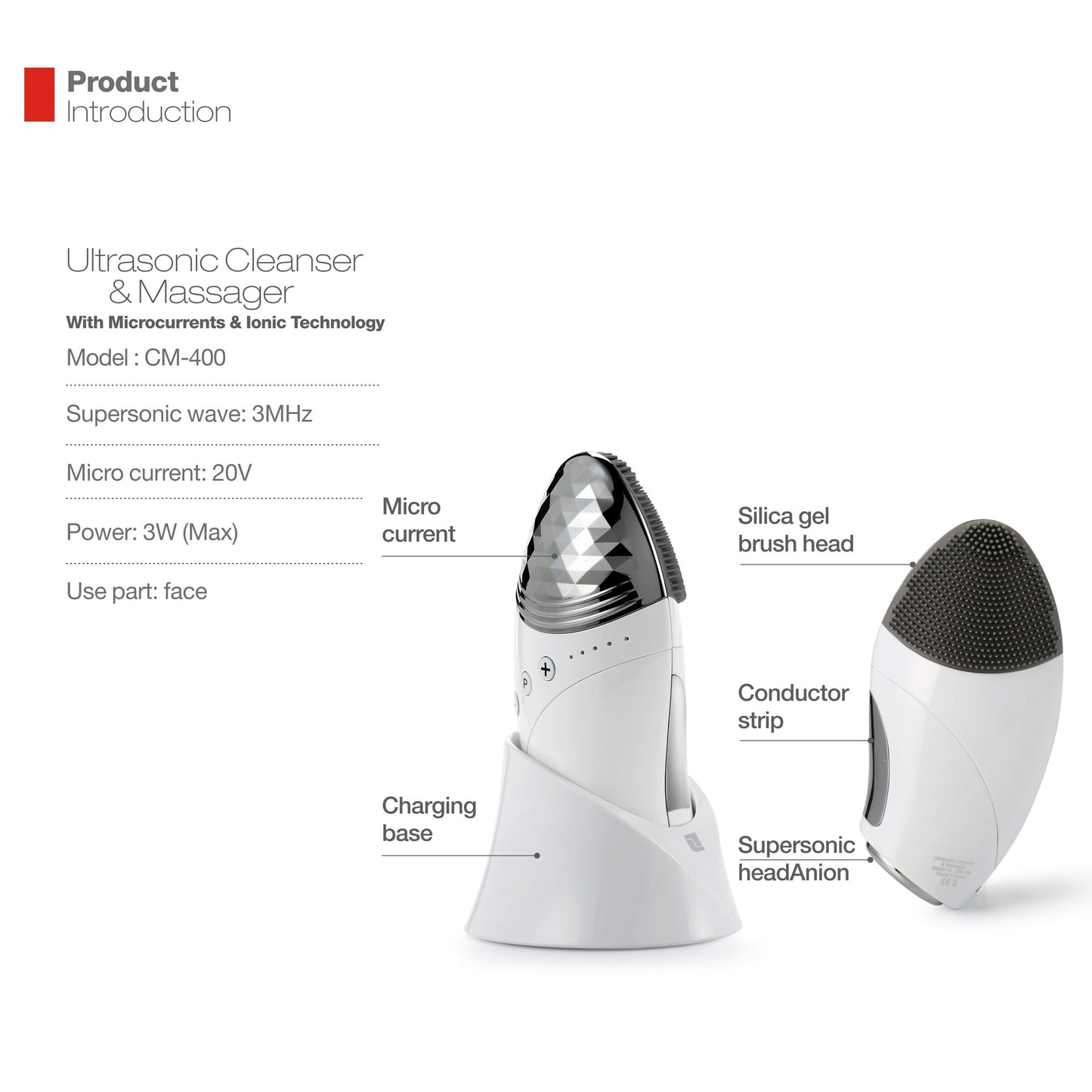 【Pore Savior】Lifetrons CM-400AS 2-in-1 Cleansing and Micro-Vibration Infusion Device
